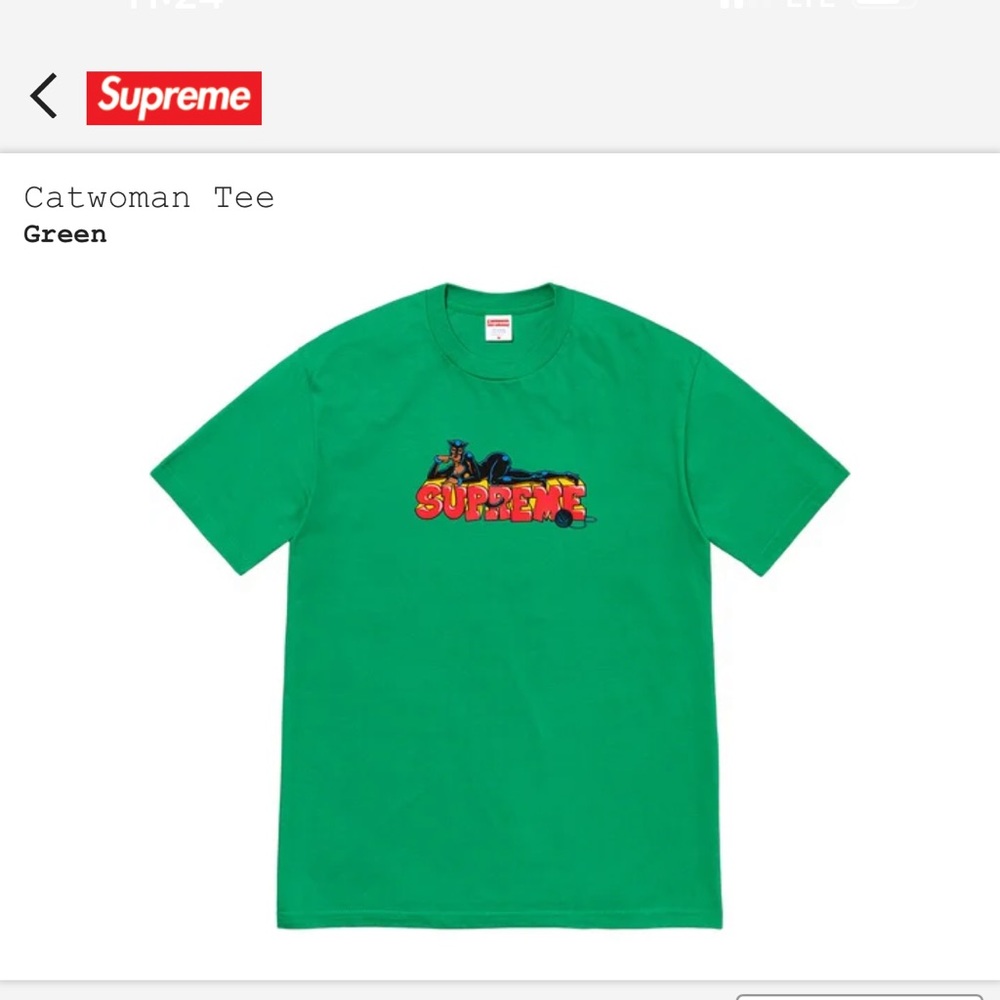 SUPREME Catwoman Tee GREEN